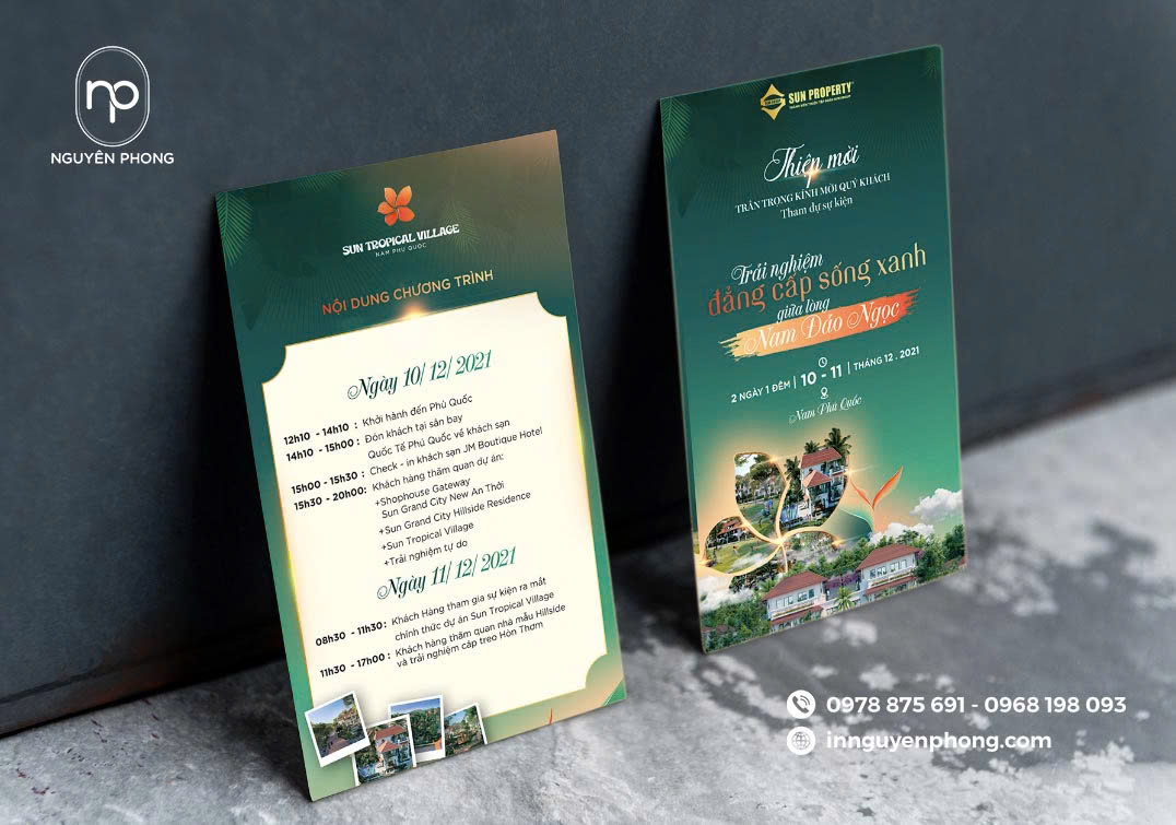 Thiết kế thiệp mời dựa trên yêu cầu của khách hàng